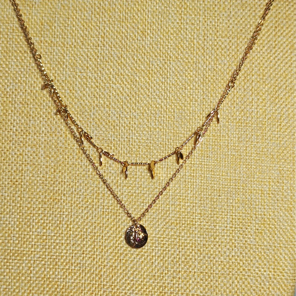 Park Lane Gold Tone Layered Necklace Bumble Bee Charm Pendant Adjustable Lobster